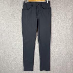 Vuori Mens 28 Meta Pant Athletic Slim Fit in Charcoal